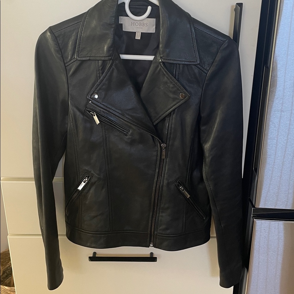 Hobbs Women's Black Leather Jacket